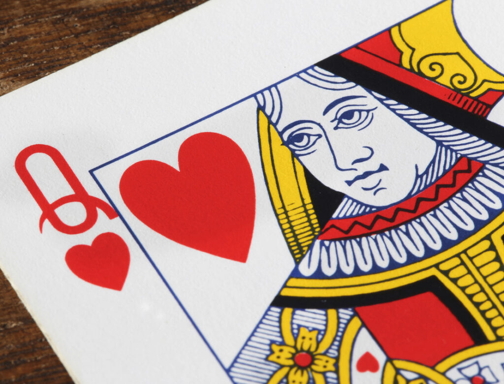 Queen of Hearts card